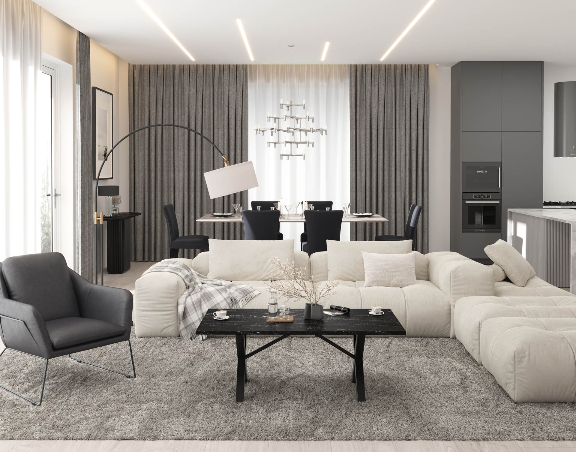 Stolik kawowy w salonie